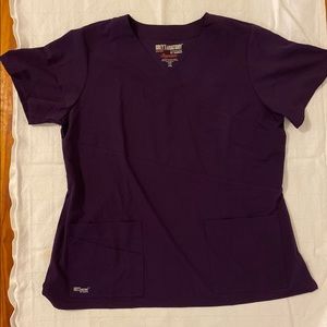 Grey's Anatomy Signature Scrub Mock Wrap Top--2XL